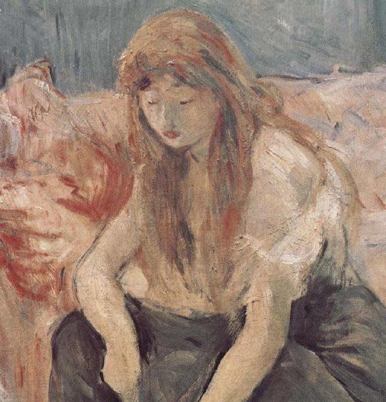 Berthe Morisot Detail of two girls oil painting image